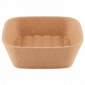 Square EcoCMK Basket, made of natural cork, 18x18cm. - Img 1