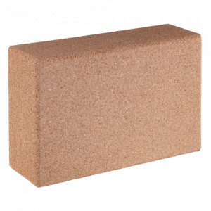 Τούβλο γιόγκα EcoCMK Large, από φυσικό φελλό, 22,5x15x7,5cm - Img 1