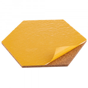 Cork hexagon Wall Tiles EcoCMK , self-adhesive, 21x18cm/7mm - Img 6