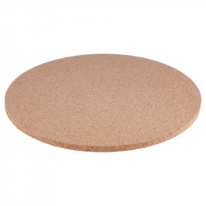 Hot pad EcoCMK Large, natural cork, round , Ø29cm, set 3 pieces - Img 3