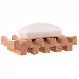 Soap Dish Eco CMK, phone support, from natural cork - Img 3