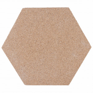 Cork hexagon Wall Tiles EcoCMK White, self-adhesive, 21x18cm/7mm - Img 2