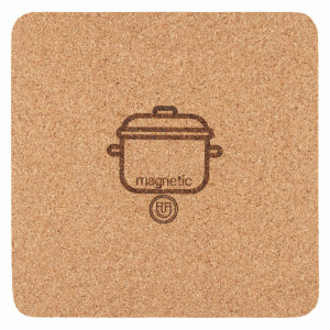 EcoCMK Μαγνητικός Φυσικός Φελλός Θήκη Hot Pot Τετράγωνη 20x20cm/10mm - Img 3