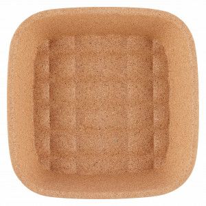 Square EcoCMK Basket, made of natural cork, 18x18cm. - Img 3