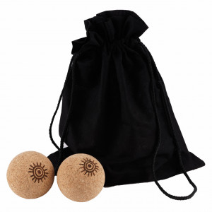 SUN Design 2 cork balls set for yoga, pilates and physiotherapy - Img 1