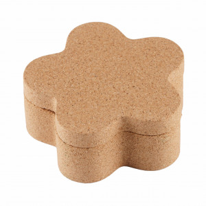 Cork Box EcoCMK Flor, natural cork, Ø7cm - Img 1