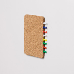 Cork postcard notice board EcoCMK, with self-adhesive push pins, 15x10cm, set of 3 pieces - Img 3