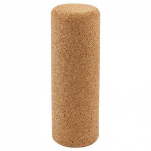 Rolă masaj EcoCMK Small, din plută naturală, pentru yoga, pilates, kinetoterapie, 15x5cm