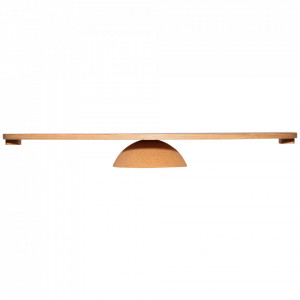 Balance board EcoCMK Green, set board with cork hemisphere, 77x33cm - Img 7