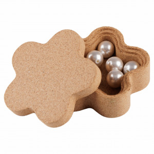 Cork Box EcoCMK Flor, natural cork, Ø7cm - Img 2