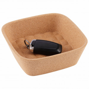 Square EcoCMK Basket, made of natural cork, 18x18cm. - Img 5