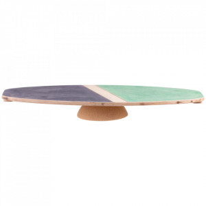 Balance board EcoCMK Green, set board with cork hemisphere, 77x33cm - Img 8