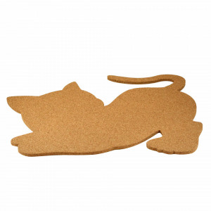 Cat Shape Cork Pin Board with self-adhesive, push pins 30x20cm/6mm - Img 3
