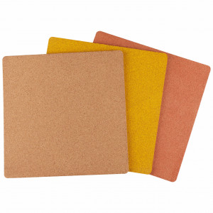 Cork placemats EcoCMK, Yellow, square, set of 2 pieces - Img 6