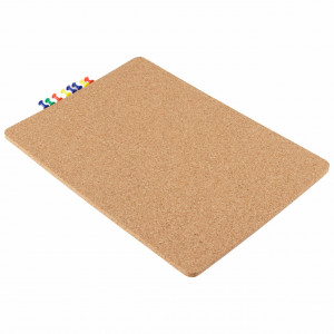 A4 cork pinboard EcoCMK, with self -adhesive cork and push pins - Img 3