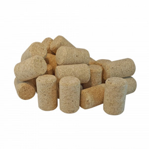 Agglomerated cork wine stoppers, JP Aglo, 38x23mm, set of 50pcs - Img 1