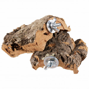Bird seat, Cork Perch EcoCMK, made of natural cork, 5-8cm, 2 pieces - Img 1