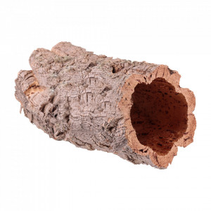 Cork Tube Tunnel Eco CMK for terrarium, aquarium, crafts or decoration, natural cork, 15-20x80cm - Img 1