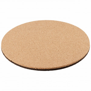 Hot pad EcoCMK Large, natural cork, round, bicolor Ø29cm - Img 1