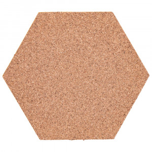 Cork hexagon Wall Tiles EcoCMK , self-adhesive, 21x18cm/7mm - Img 2