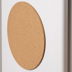 Round magnetic cork notice board EcoCMK, with push pins, Ø29cm - Img 2
