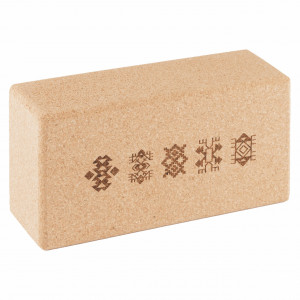 Yoga blocks Set EcoCMK AZTEC Design, 2 cork blocks and 1 cork ball, for yoga, massage - Img 4