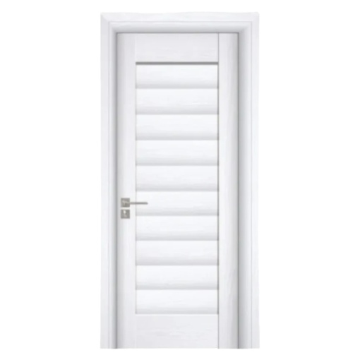 Novo Doors ND01 LUX PREMIUM MDF интериорна врата ND01 LUX PREMIUM, масивна дървена рамка, КОМПЛЕКТЕН КОМПЛЕКТ, ВКЛЮЧЕН 10 см регулируем ограничител на вратата, первази от двете страни