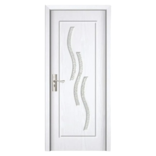 Интериорна врата от MDF Novo Doors ND14, рамка от масивна дървесина, пясъкоструйно стъкло, КОМПЛЕКТЕН КОМПЛЕКТ, Чукче, дръжки и панти са включени
