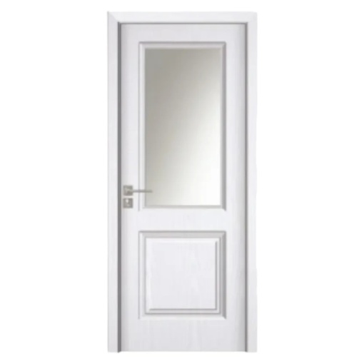 Novo Doors ND10 LUX PREMIUM интериорна врата от MDF, масивна дървена рамка, КОМПЛЕКТЕН КОМПЛЕКТ, ВКЛЮЧЕН 10 см регулируем ограничител на вратата, первази от двете страни