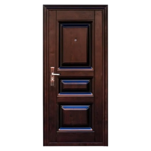 Novo Doors ND5001S метална външна врата с изолация и дупка, ляво отваряне, дясно отваряне, 1 крило, множество размери, 0,5 мм плоскост, включени панти и дръжка, 7 см панта, за къщи,
