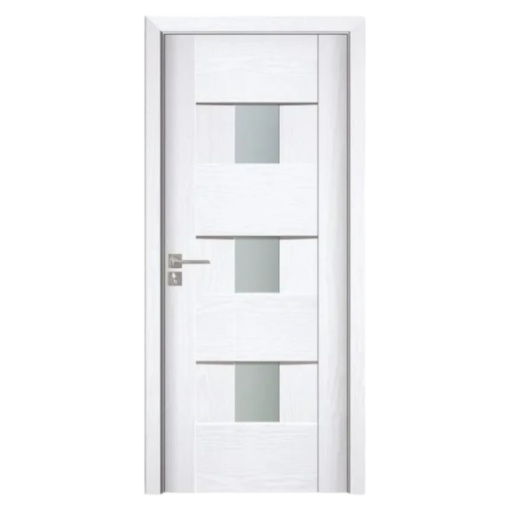 Novo Doors ND06 LUX PREMIUM интериорна врата от MDF, масивна дървена рамка, КОМПЛЕКТЕН КОМПЛЕКТ, ВКЛЮЧЕН 10 см регулируем ограничител на вратата, первази от двете страни