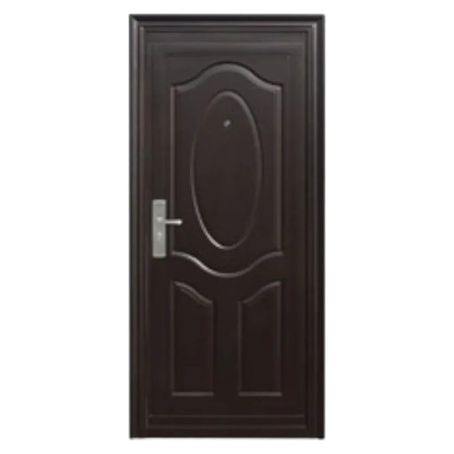 Novo Doors ND141 метална външна врата с изолация и прозорец, ляво отваряне, дясно, 1 крило, множество размери, 0,5 мм ламарина, с включени панти и дръжка, 7 см панта, за къщи