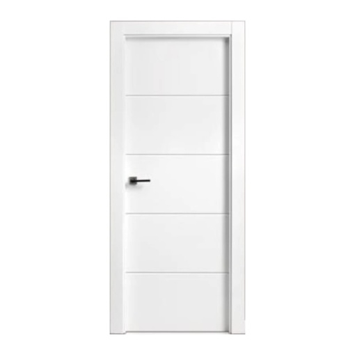 Novo Doors ND15 LUX PREMIUM интериорна врата от MDF, масивна дървена рамка, КОМПЛЕКТЕН КОМПЛЕКТ, ВКЛЮЧЕН 10 см регулируем ограничител на вратата, первази от двете страни