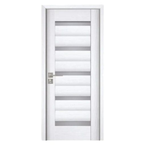 Novo Doors ND02 LUX PREMIUM MDF интериорна врата ND02 LUX PREMIUM, масивна дървена рамка, КОМПЛЕКТЕН КОМПЛЕКТ, ВКЛЮЧЕН 10 см регулируем ограничител на вратата, первази от двете страни