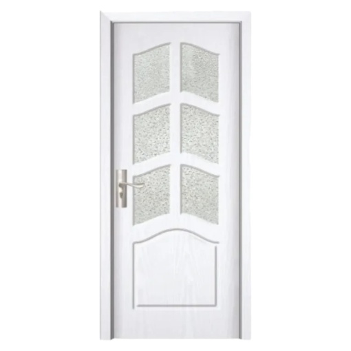 Novo Doors ND109 Интериорна врата от MDF, рамка от масивна дървесина, пясъкоструйно стъкло, КОМПЛЕКТЕН КОМПЛЕКТ, Чукче, дръжки и панти са включени