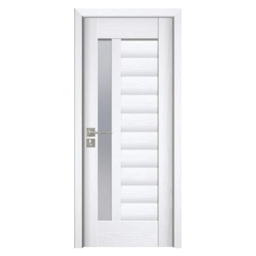 Novo Doors ND03 LUX PREMIUM интериорна врата от MDF, масивна дървена рамка, КОМПЛЕКТЕН КОМПЛЕКТ, ВКЛЮЧЕН 10 см регулируем ограничител на вратата, первази от двете страни