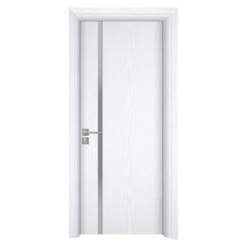 Novo Doors ND04 LUX PREMIUM интериорна врата от МДФ, масивна дървена рамка, КОМПЛЕКТЕН КОМПЛЕКТ, ВКЛЮЧЕН 10 см регулируем ограничител на вратата, первази от двете страни