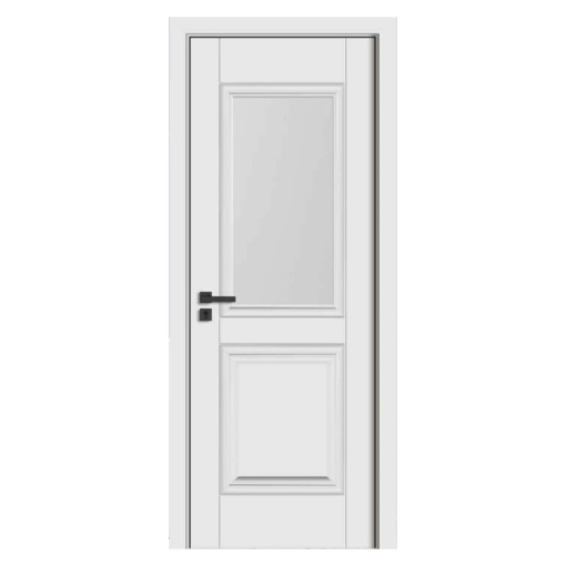 Novo Doors ND13 LUX PREMIUM интериорна врата от MDF, масивна дървена рамка, КОМПЛЕКТЕН КОМПЛЕКТ, ВКЛЮЧЕН 10 см регулируем ограничител на вратата, первази от двете страни