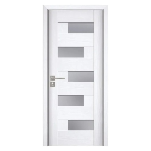 Novo Doors ND05 LUX PREMIUM интериорна врата от МДФ, масивна дървена рамка, КОМПЛЕКТЕН КОМПЛЕКТ, ВКЛЮЧЕН 10 см регулируем ограничител на вратата, первази от двете страни