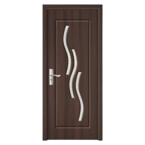 Usa de interior din MDF cu cadru din lemn masiv Novo Doors ND14 de culoare Nuc