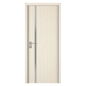 Интериорна врата от MDF с рамка от масивно дърво Novo Doors ND04 в сив цвят