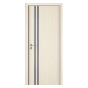 Интериорна врата от MDF с рамка от масивно дърво Novo Doors ND08 в сив цвят