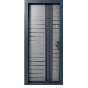 Usa metalica de apartament Novo Doors NDS14 de culoare Gri antracit cu deschidere pe Stanga