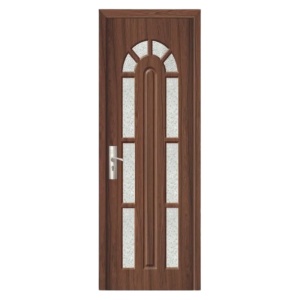 Интериорна MDF врата с рамка от масивно дърво Novo Doors ND108 в цвят орех