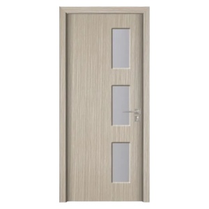 Интериорна MDF врата с рамка от масивно дърво Novo Doors ND316 в сив цвят