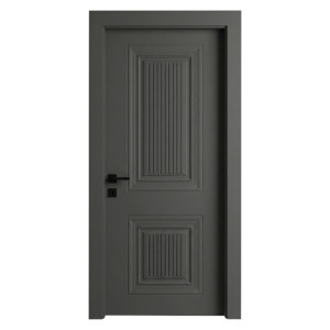 Usa de interior din MDF cu cadru din lemn masiv Novo Doors NDF23 LUX PREMIUM SOFT-TOUCH de culoare Gri antracit