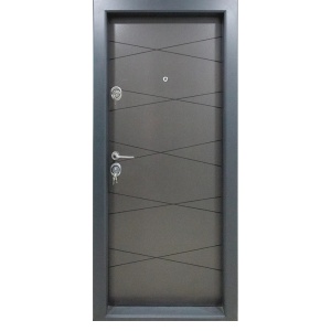 Usa metalica de apartament Novo Doors NDS310 de culoare Gri antracit cu deschidere pe Dreapta