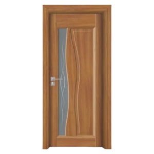 Usa de interior din MDF cu cadru din lemn masiv Novo Doors ND07 de culoare Gri