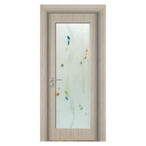 Usa de interior din MDF cu cadru din lemn masiv Novo Doors ND110 de culoare Gri
