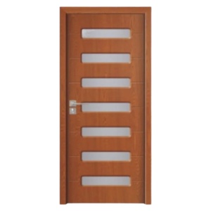 Usa de interior din MDF cu cadru din lemn masiv Novo Doors ND318 de culoare Gri
